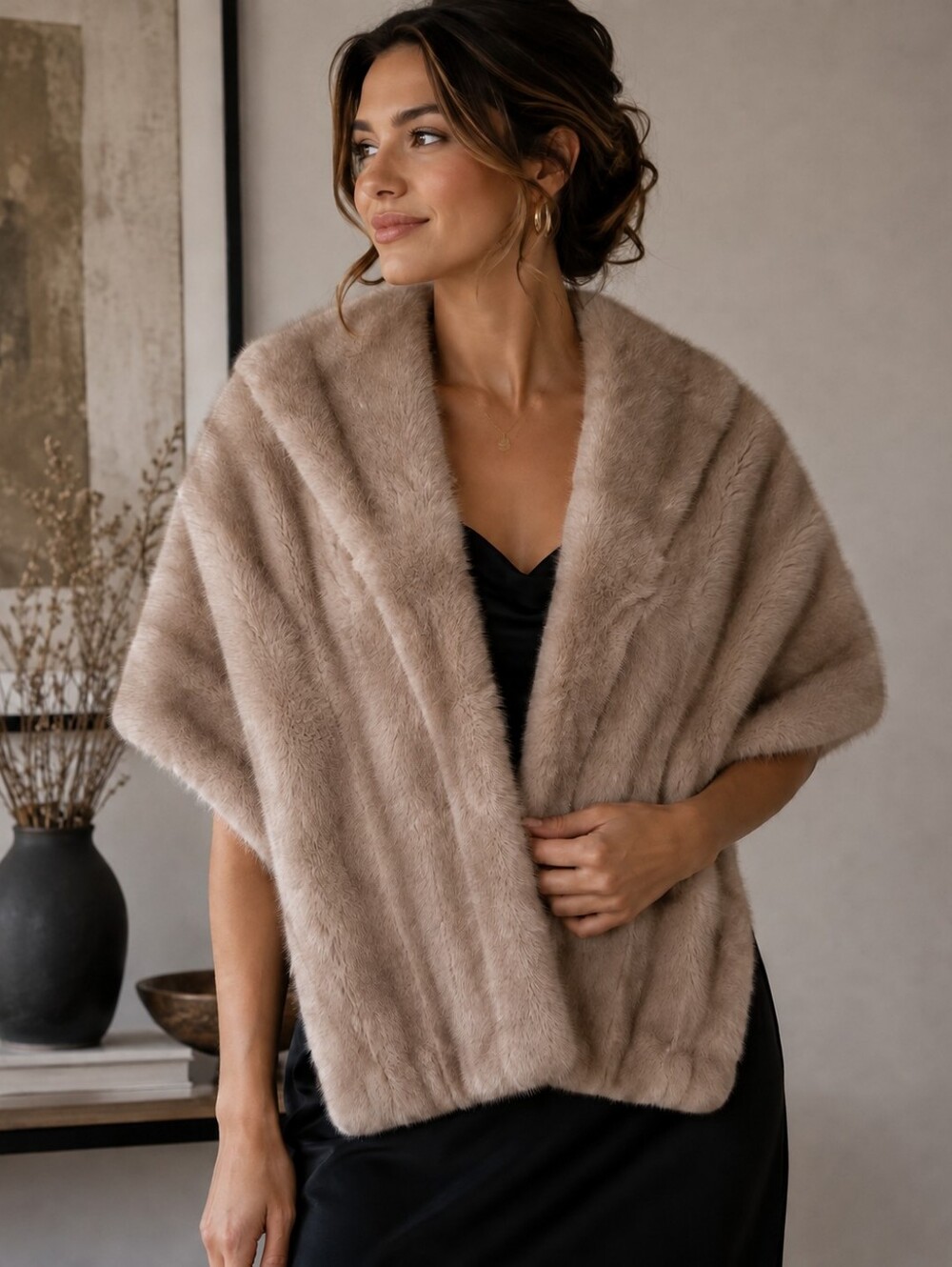 Vintage! Lefebvre | Genuine Mink Fur Stole / Capelet – Made in Quebec
